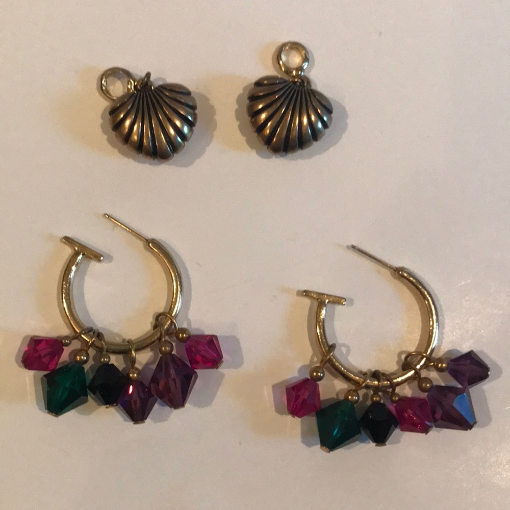 Add a charm earrings